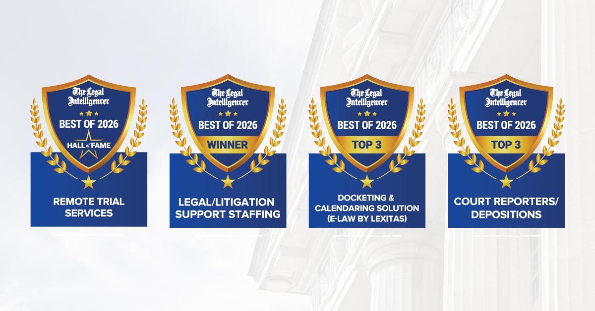 Lexitas Wins Legal Intelligencers 2026 Best Of Awards