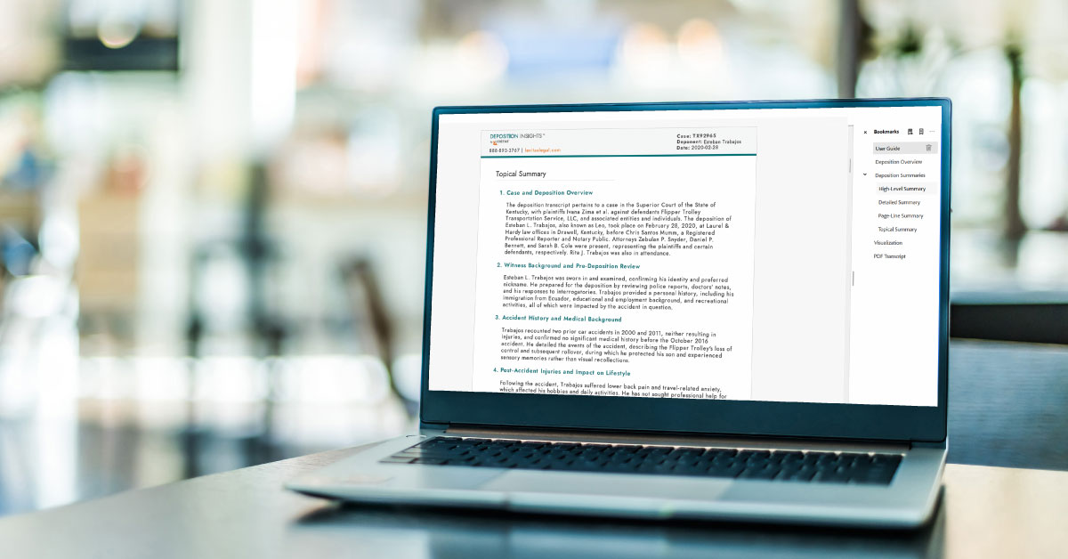 How AI Is Transforming Deposition Summaries